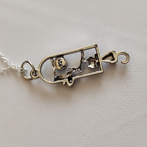 Cat Necklace 925S 24 Inch Chain Whimsy - Picture 3 of 5